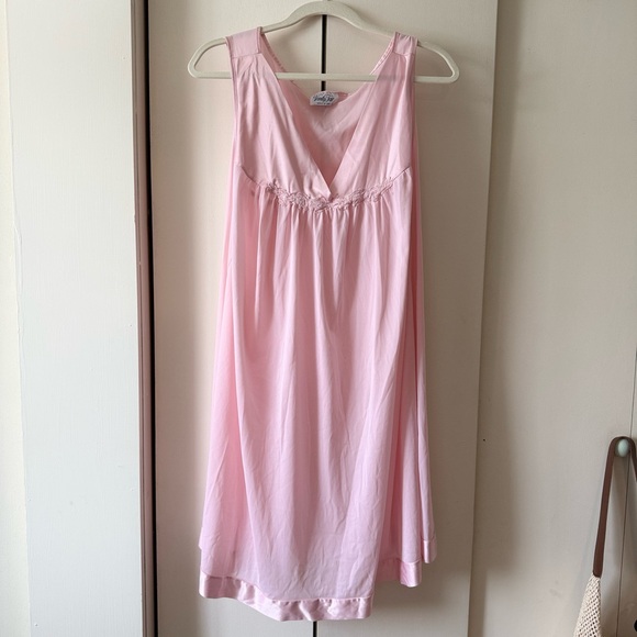 Vanity Fair Other - Vintage Vanity Fair Blush Pink Sleeveless Chemise Slip Dress 💝 Plus Size 2XL